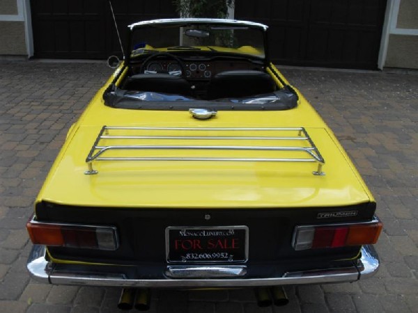 1974 Triumph TR6, Roadster, Mimosa Yellow