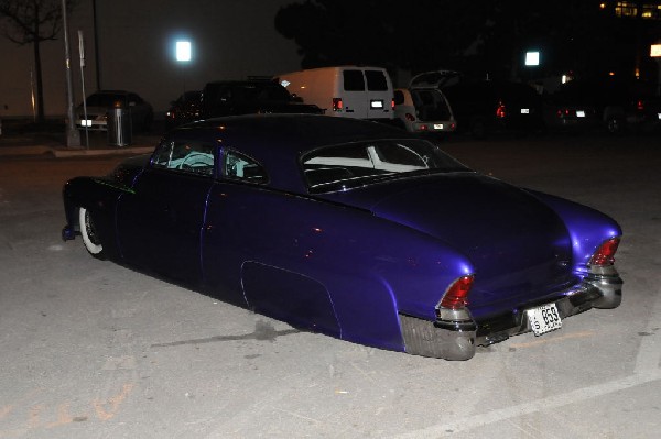 Hotrod Mercury owned by rock star Charlie Sexton outside the Austin Music H