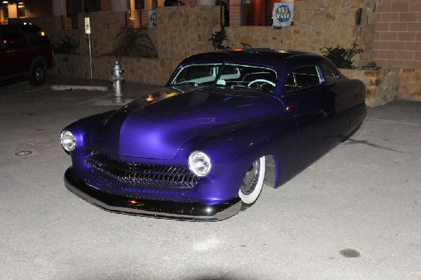 Hotrod Mercury owned by rock star Charlie Sexton outside the Austin Music H