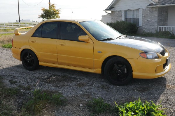 kingsnake racing 2003.5 MazdaSpeed Protege gets blacked out