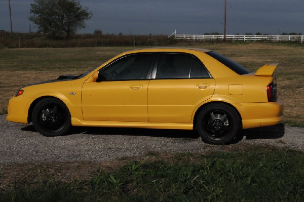 kingsnake racing 2003.5 MazdaSpeed Protege gets blacked out