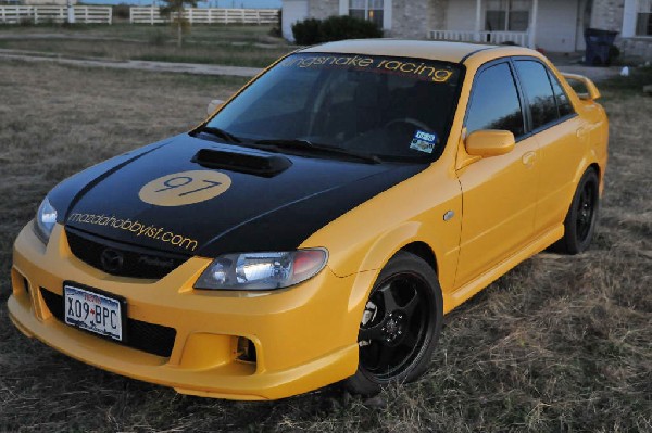 kingsnake racing 2003.5 MazdaSpeed Protege gets it's first graphic set