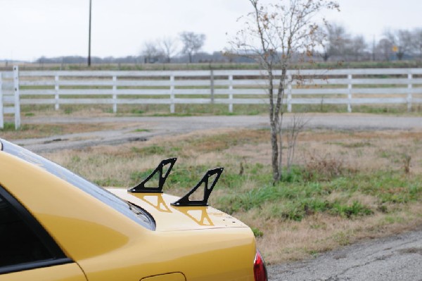 kingsnake racing 2003.5 MazdaSpeed Protege gets an adjustable aluminum wing