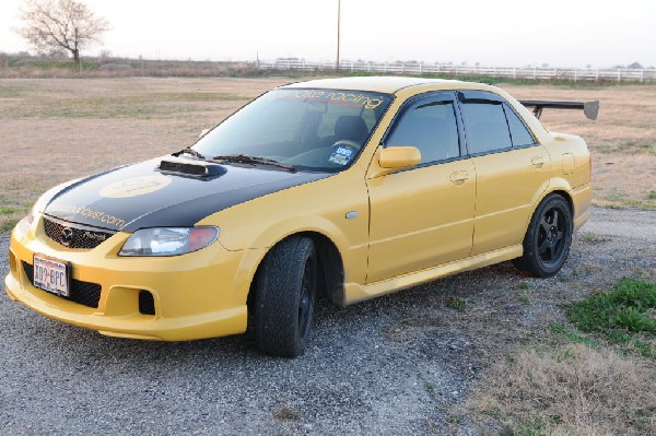 kingsnake racing 2003.5 MazdaSpeed Protege gets an adjustable aluminum wing