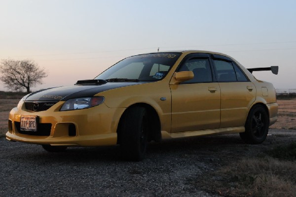 kingsnake racing 2003.5 MazdaSpeed Protege gets an adjustable aluminum wing