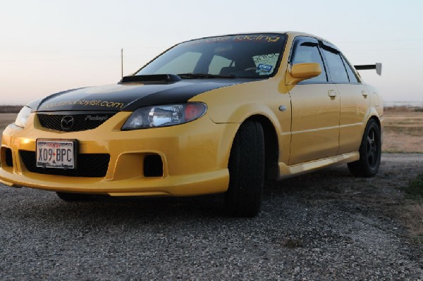 kingsnake racing 2003.5 MazdaSpeed Protege gets an adjustable aluminum wing