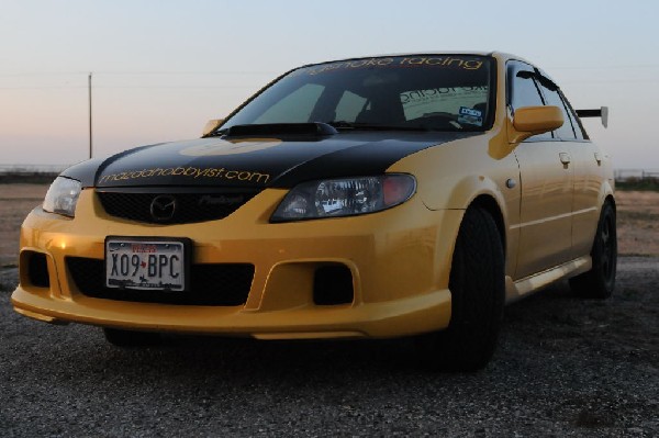 kingsnake racing 2003.5 MazdaSpeed Protege gets an adjustable aluminum wing