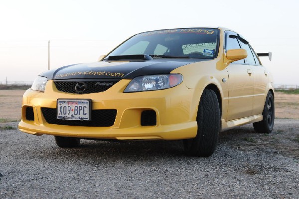 kingsnake racing 2003.5 MazdaSpeed Protege gets an adjustable aluminum wing