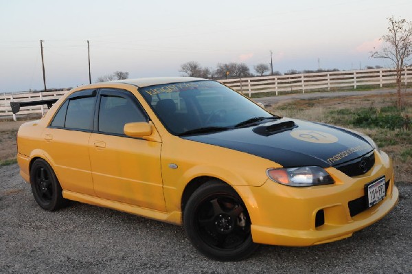 kingsnake racing 2003.5 MazdaSpeed Protege gets an adjustable aluminum wing